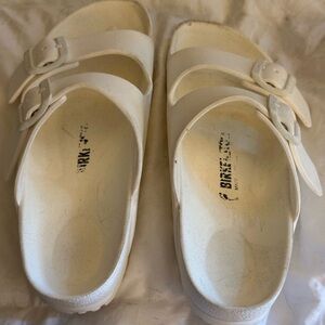 Birkenstock Cream Double Strap Sandals